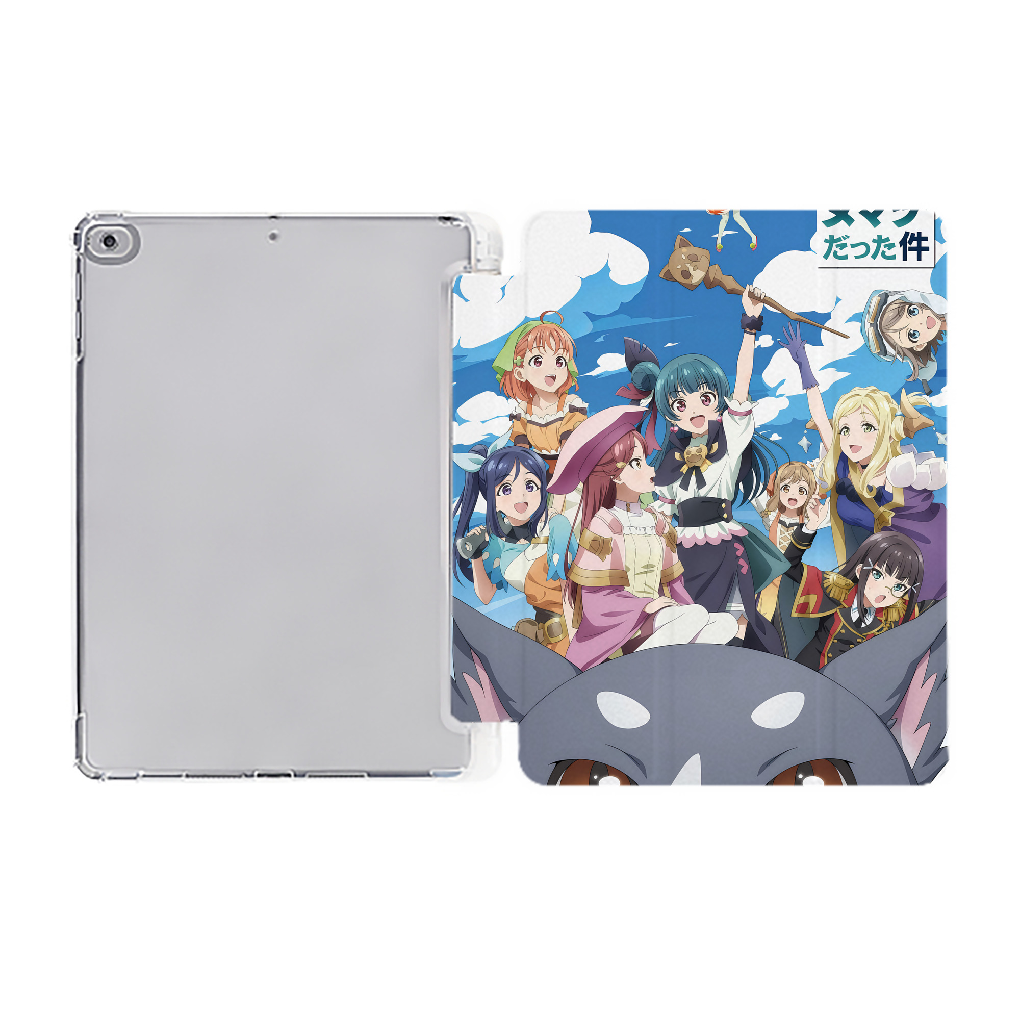 （画像用） 転スラ Regarding Reincarnated to Slime IPad ケース ペン収納付き 三つ折りスタンド PUレザー×シリコン 対応機種9.5/10.5/10.9インチ